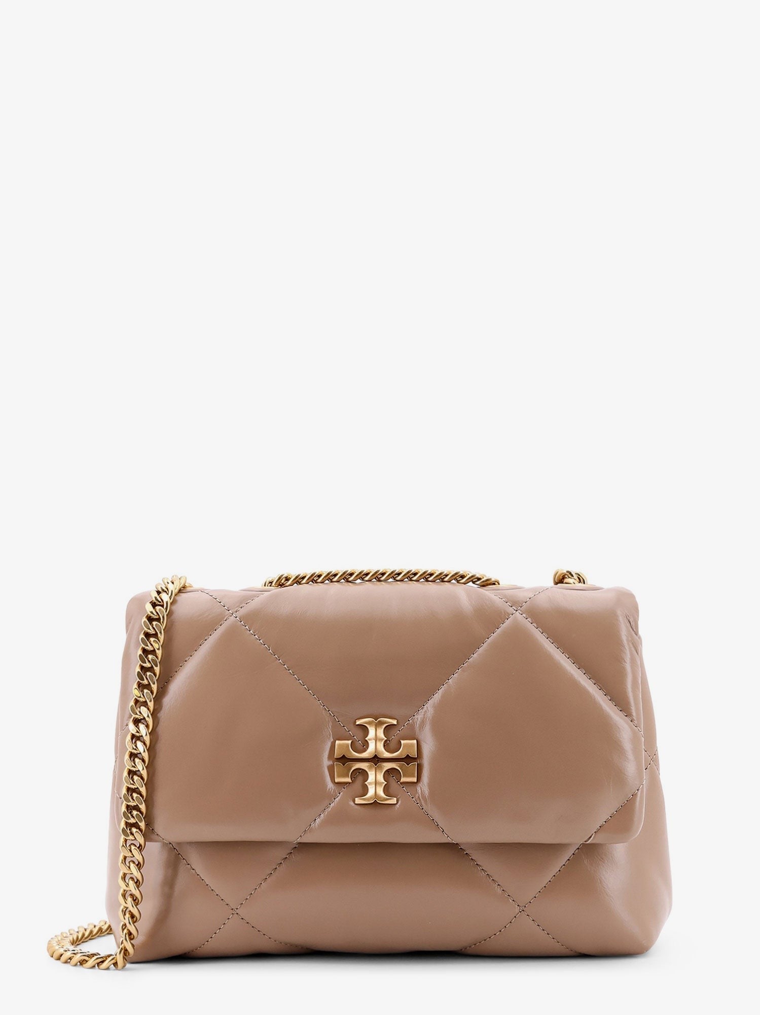 Kira matelassé leather shoulder bag with metal logo
