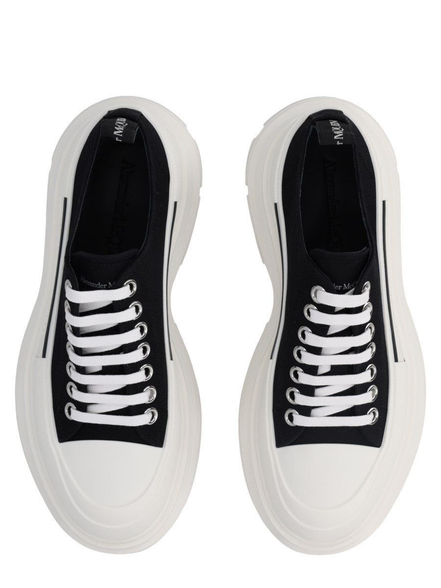 Alexander Mcqueen - SNEAKER "TREAD SLICK" klosmo-alexander-mcqueen-tread-slick-black-white-sneakers