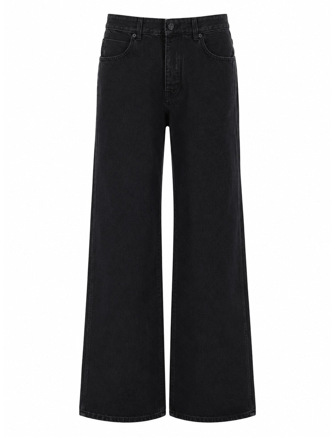 Balmain - Loose-fit Cotton Jeans Black