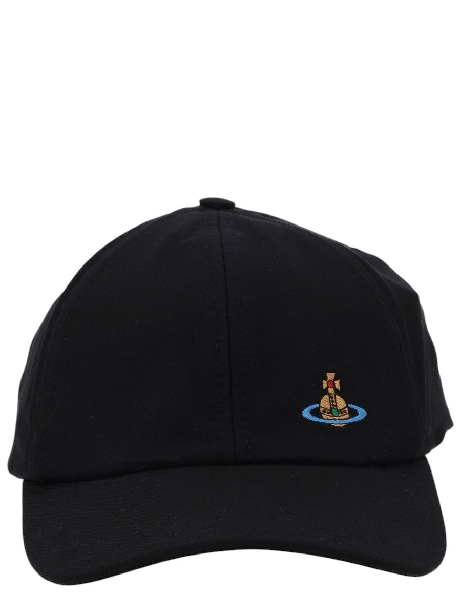Vivienne Westwood CAPPELLO DA BASEBALL CON DETTAGLIO "ORB"