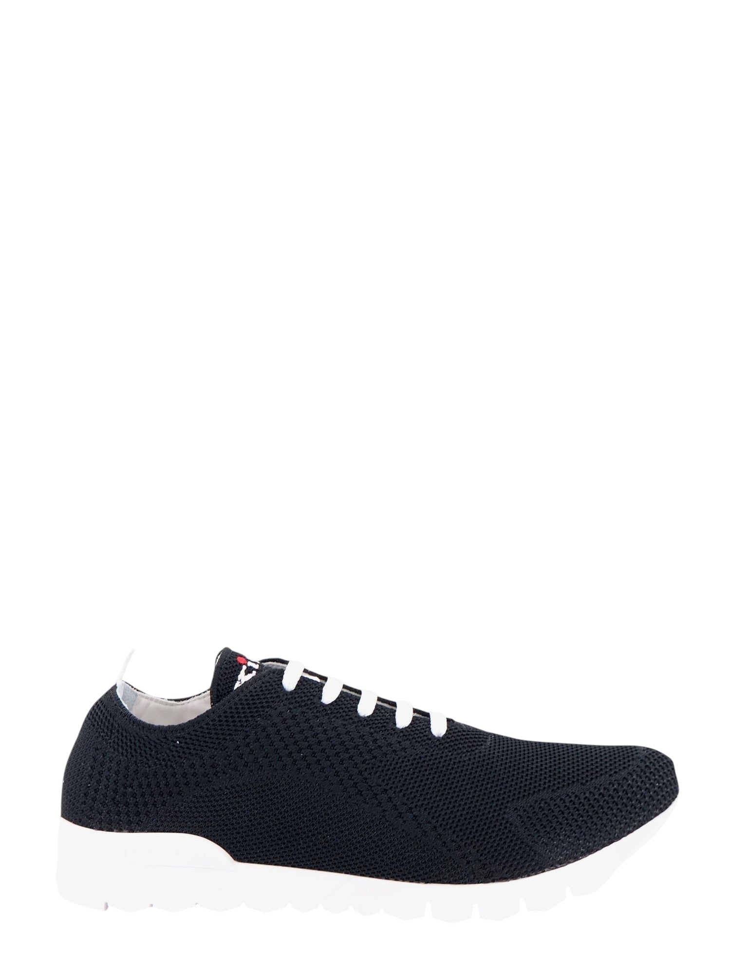 KITON CIRO PAONE Knitted fabric sneakers with embroidered logo