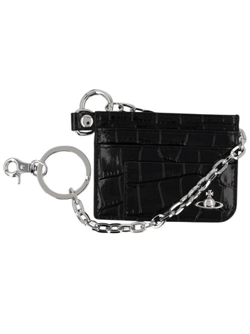 Vivienne Westwood PORTACARTE "FLAT CHAIN"