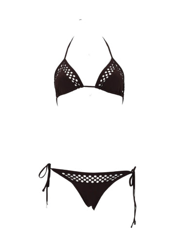 The Attico The Attico - BIKINI "IL PRIMO BAGNO" IN LYCRA TRAFORATA
