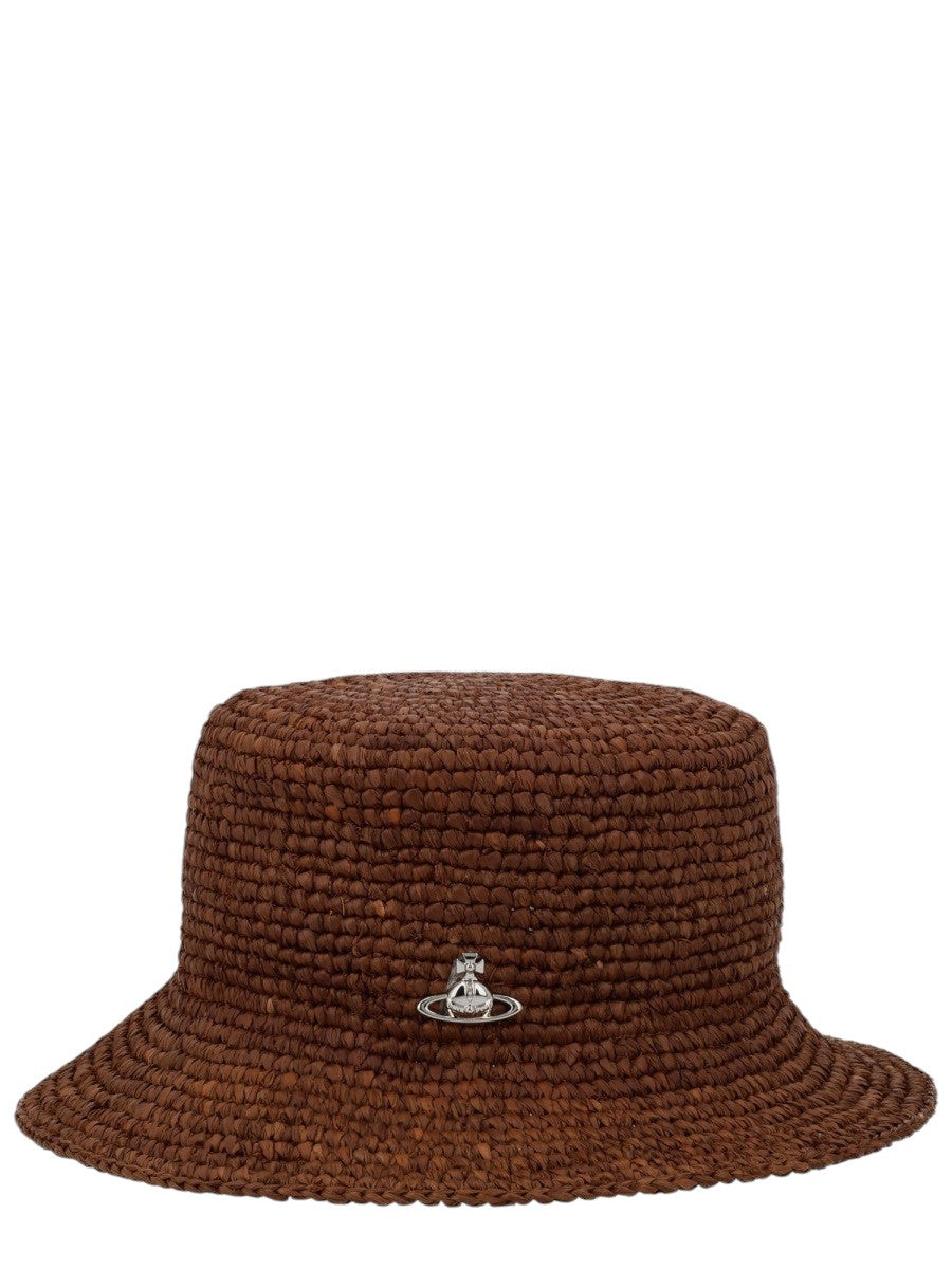 Vivienne Westwood CAPPELLO "BUCKET" IN RAFIA