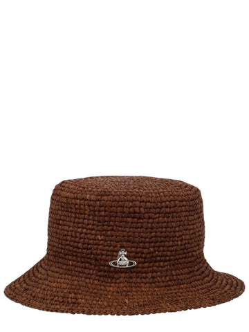 Vivienne Westwood CAPPELLO "BUCKET" IN RAFIA
