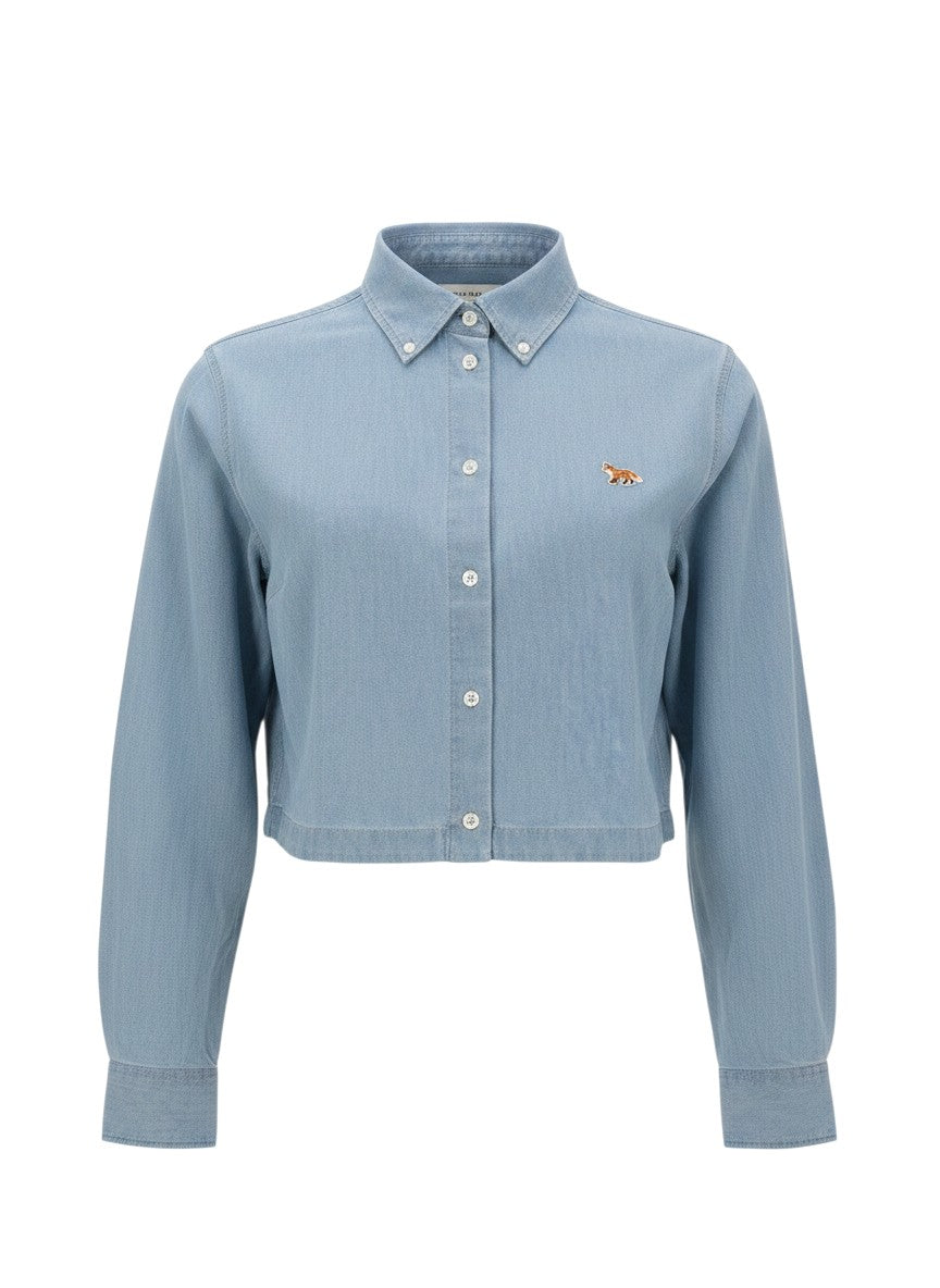 Maison Kitsune Maison Kitsune - CAMICIA CROPPED "BABY FOX"