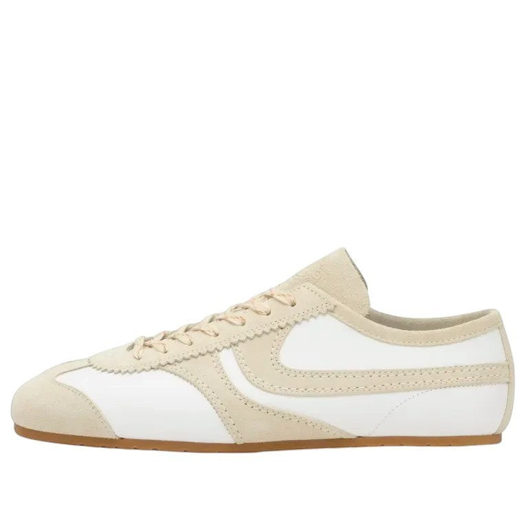 Dries Van Noten Dries Van Noten - Leather Sneaker with Suede details - Beige White