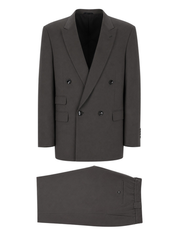 Giorgio Armani - Oversized Double-breasted Wool Suit Grey 50