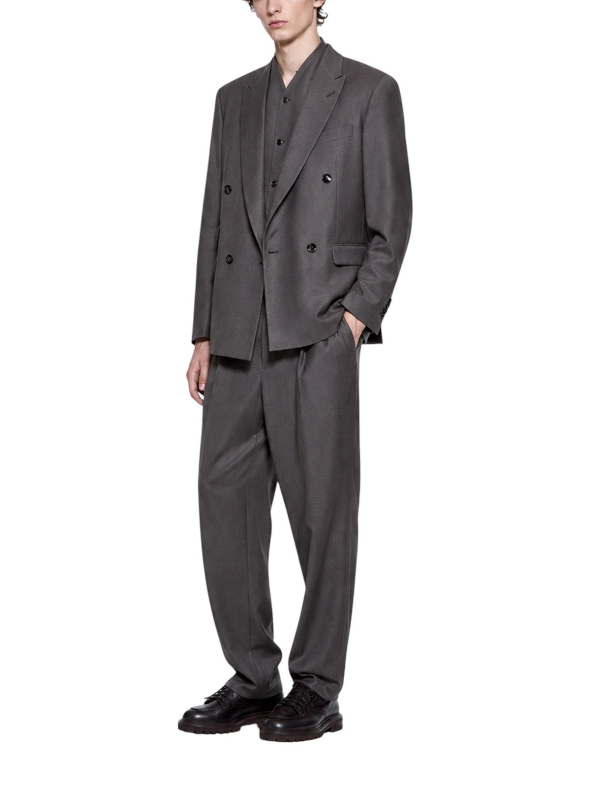 Giorgio Armani - Oversized Double-breasted Wool Suit