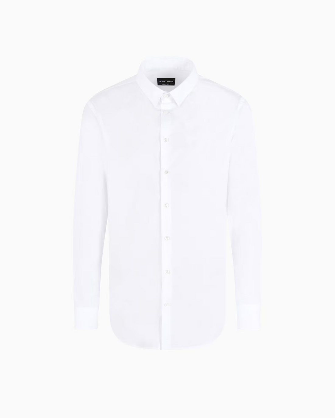 Giorgio Armani - Slim-fit Cotton Poplin Shirt White