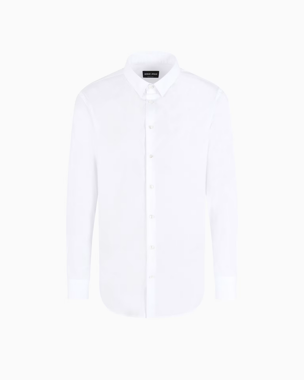 Giorgio Armani - Slim-fit Cotton Poplin Shirt White