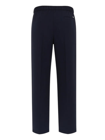 Klosmo Herno navy blue elasticated trousers made from a polyamide blend with a comfortable pull-on waistband.