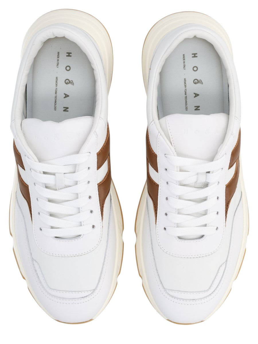 Hogan - SNEAKER "HOGAN HYPERLIGHT" klosmo-hogan-hyperlight-white-brown-sneakers