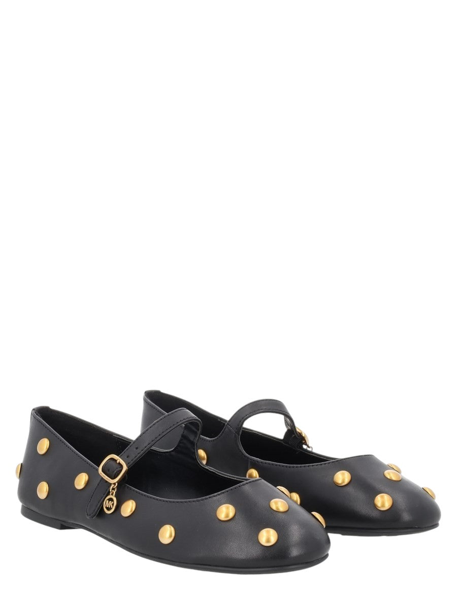 MICHAEL BY MICHAEL KORS - BALLERINA "NELLIE FLEX" klosmo-michael-kors-black-studded-ballet-flats