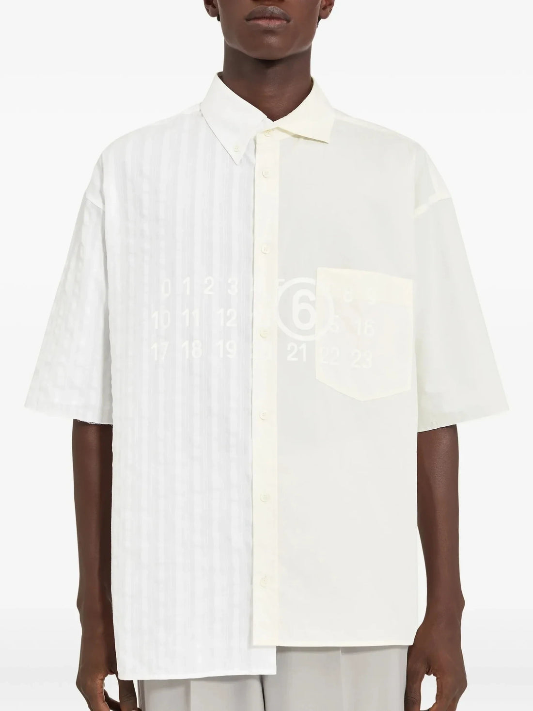 MM6 MAISON MARGIELA - Asymmetrical Cotton Shirt White