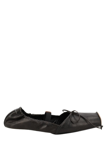 MM6 MAISON MARGIELA - BALLERINA IN PELLE CON PUNTA SQUADRATA klosmo-mm6-maison-margiela-black-leather-ballerina-flats_1160711b-5af1-49d0-906f-f70af24b7194