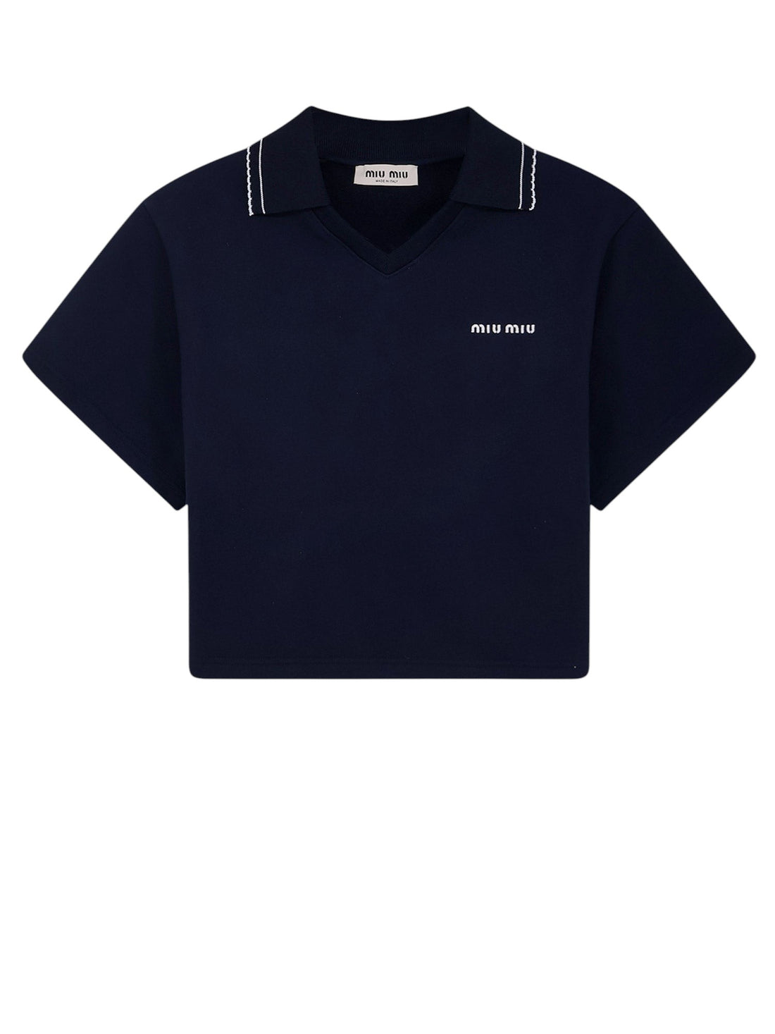 Miu Miu Cotton sweatshirt with Logo embroidery
