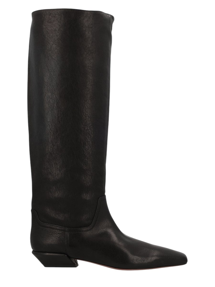 PARIS TEXAS - STIVALE "BETTINA 25" klosmo-paris-texas-black-leather-knee-high-boots