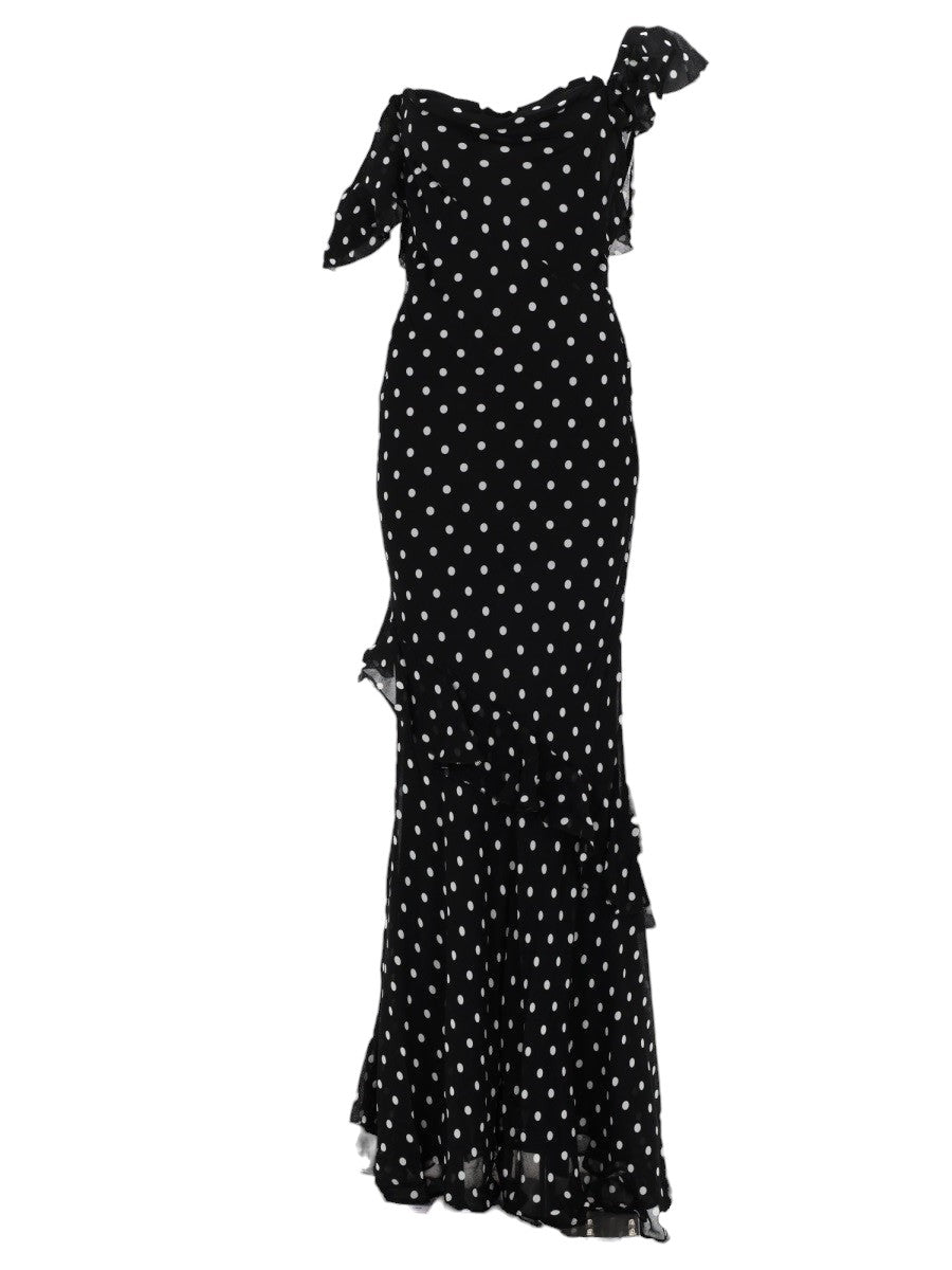 SELF-PORTRAIT SELF-PORTRAIT - ABITO LUNGO IN GEORGETTE A POIS
