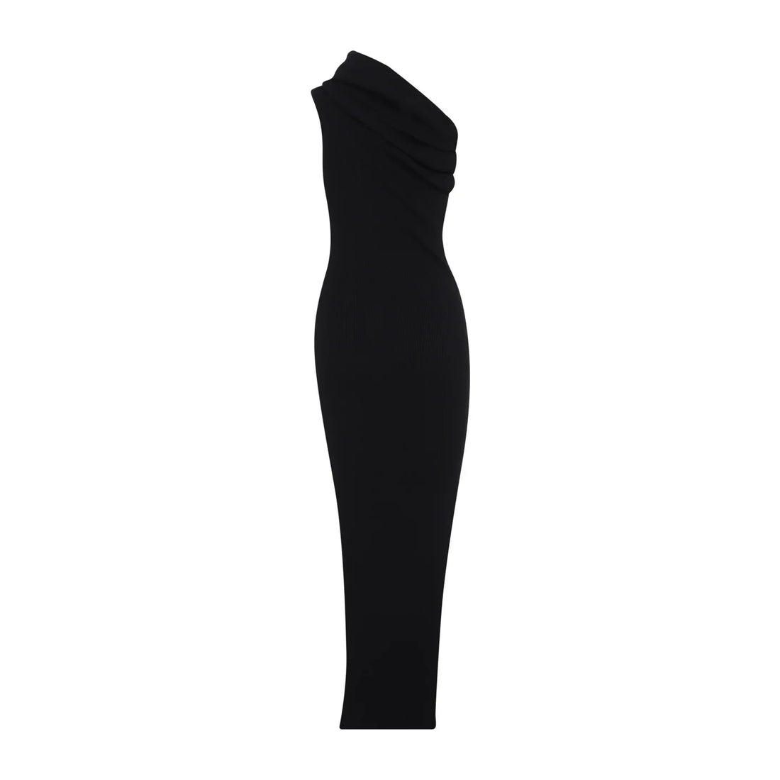 RICK OWENS - Athena Wool Knit Dress Black S