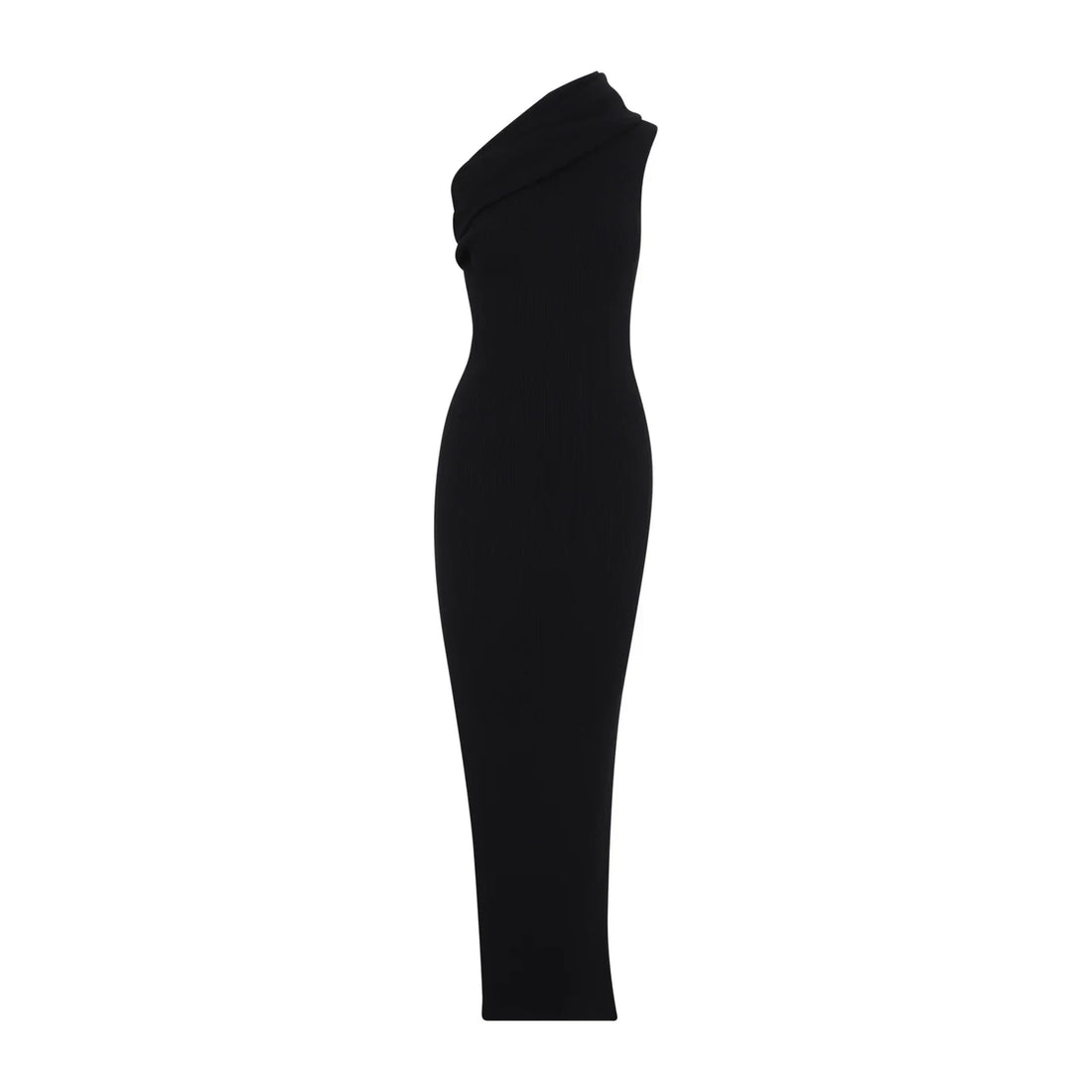 RICK OWENS - Athena Wool Knit Dress Black S