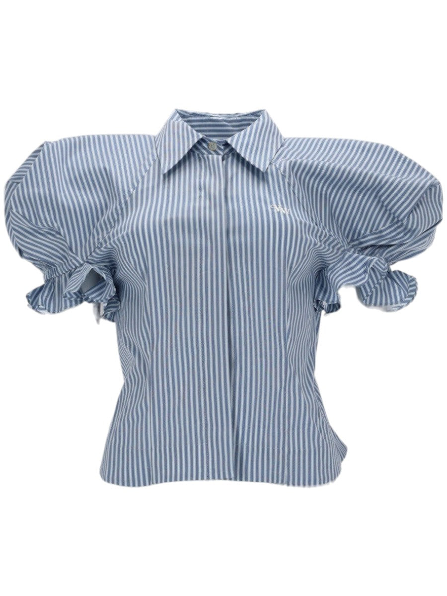 Vivienne Westwood - CAMICIA "GEXY" klosmo-striped-puff-sleeve-shirt-a1b2c3d4