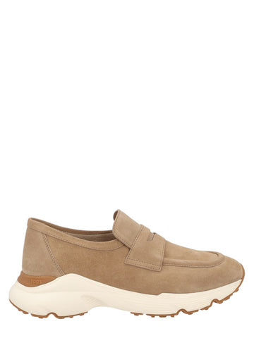 TOD'S - MOCASSINO SPORTIVO IN PELLE SCAMOSCIATA klosmo-tods-beige-suede-sport-loafers