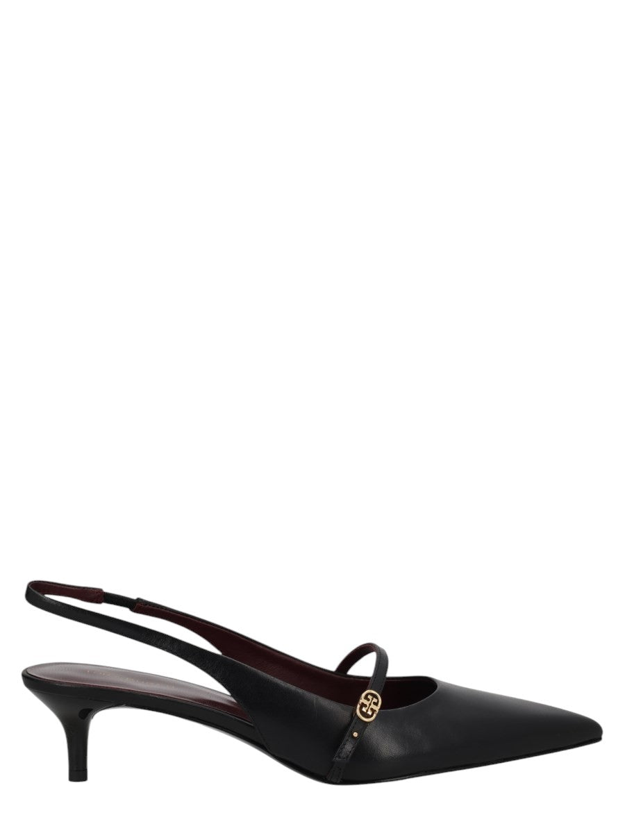 Tory Burch - DÉCOLLETÉ MARY JANE CON CINTURINO E FIBBIA A DOPPIA T klosmo-tory-burch-black-leather-slingback-pumps_d6238607-5cc8-4133-bfd5-2f4c9f847d2c