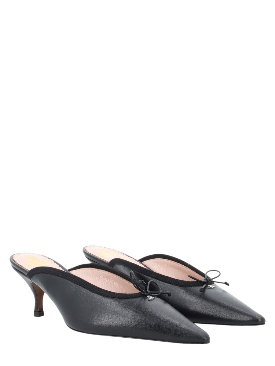 Vivienne Westwood - MULE "MARGO" klosmo-vivienne-westwood-margo-black-leather-mules