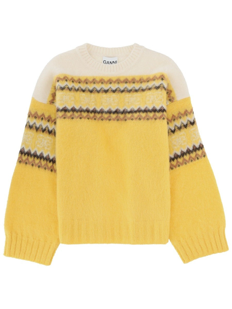 GANNI - KNIT "INLAY" knit-inlay