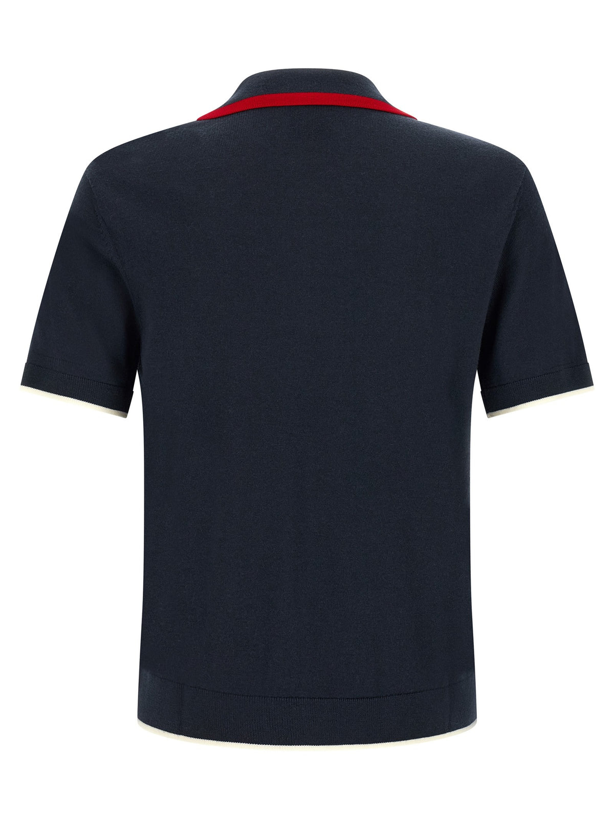 CASABLANCA - Knit polo shirt with zip