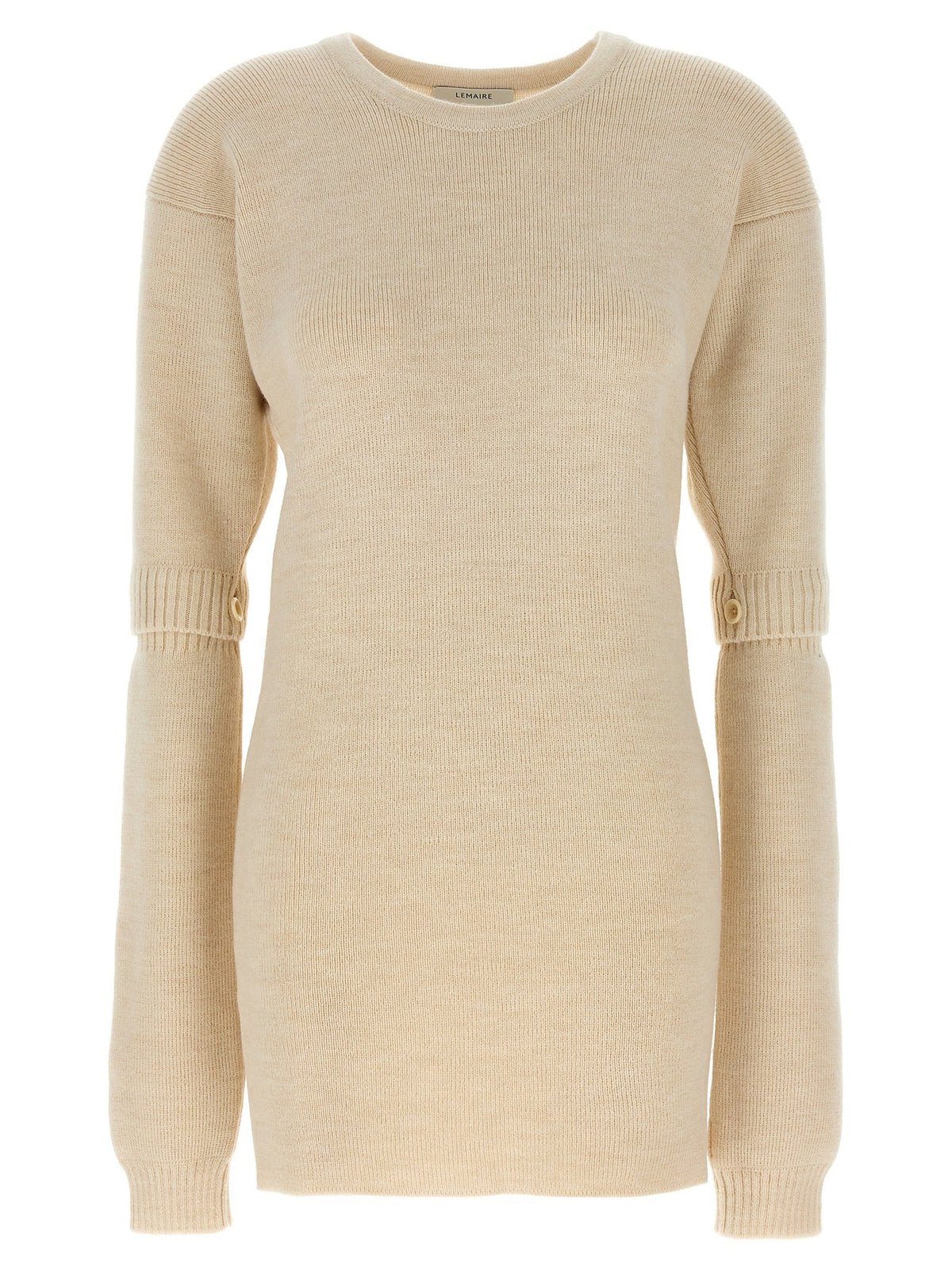LEMAIRE - Knitted dress with removable sleeves
