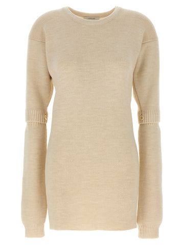 LEMAIRE - Knitted dress with removable sleeves