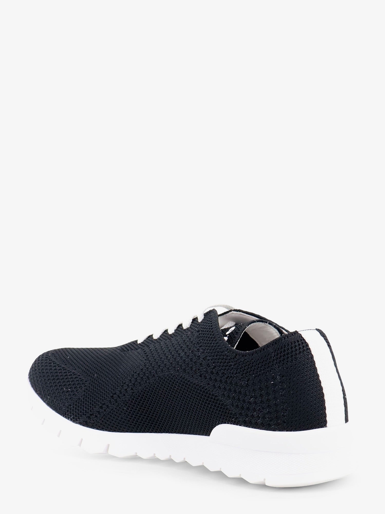 KITON CIRO PAONE - Knitted fabric sneakers with embroidered logo