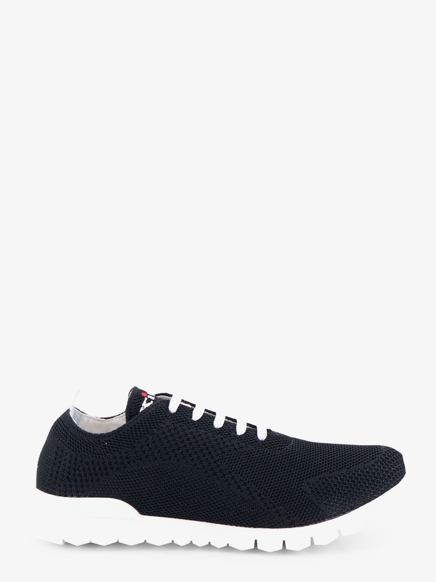 KITON CIRO PAONE - Knitted fabric sneakers with embroidered logo