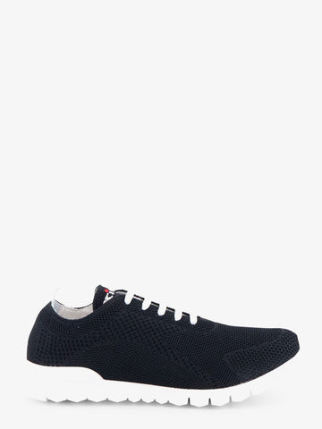 KITON CIRO PAONE - Knitted fabric sneakers with embroidered logo