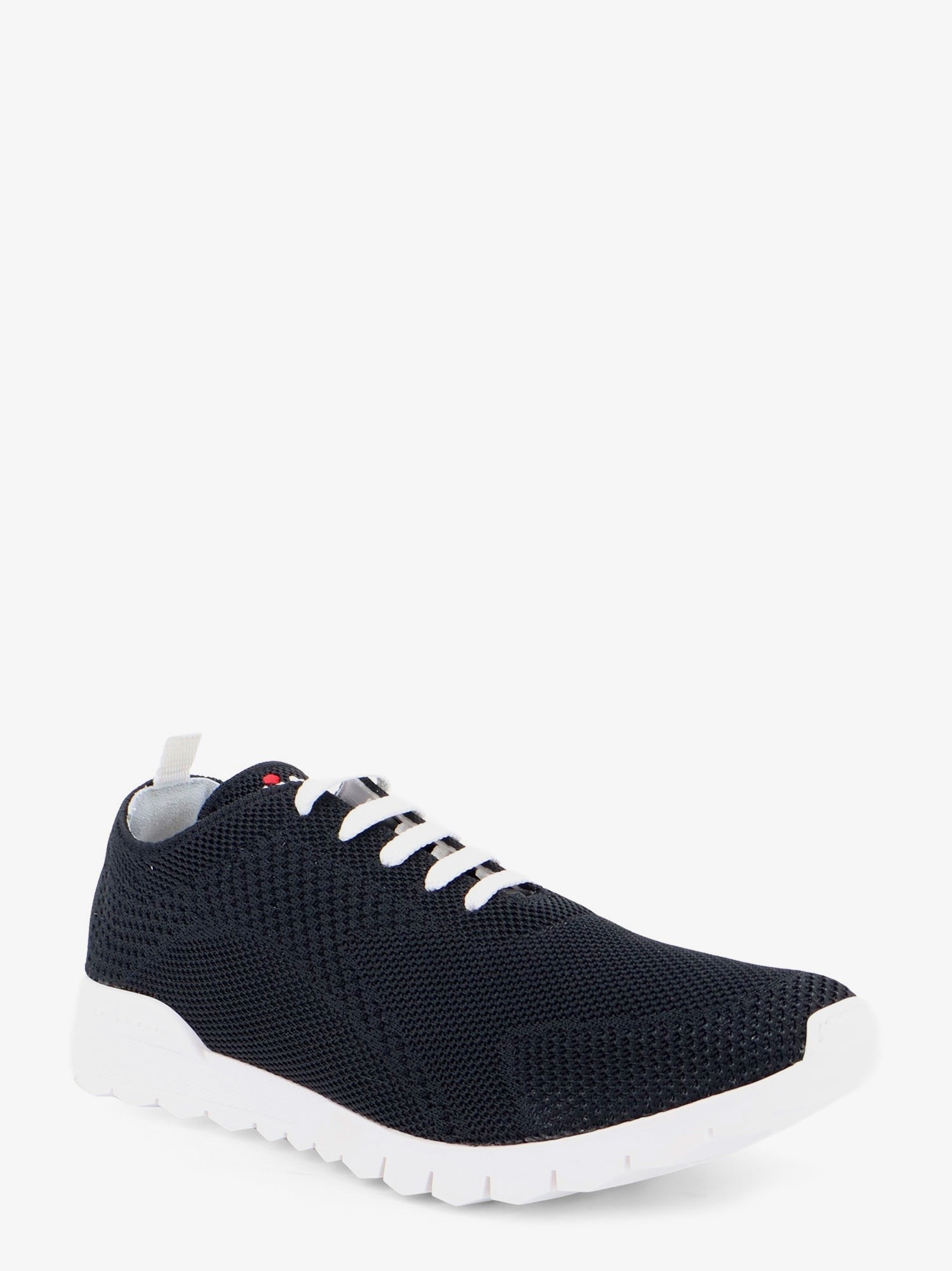 KITON CIRO PAONE - Knitted fabric sneakers with embroidered logo