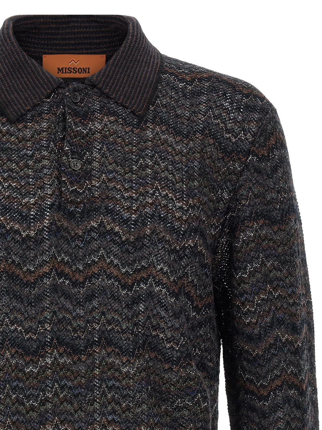 Missoni - Knitted polo shirt MULTICOLOR