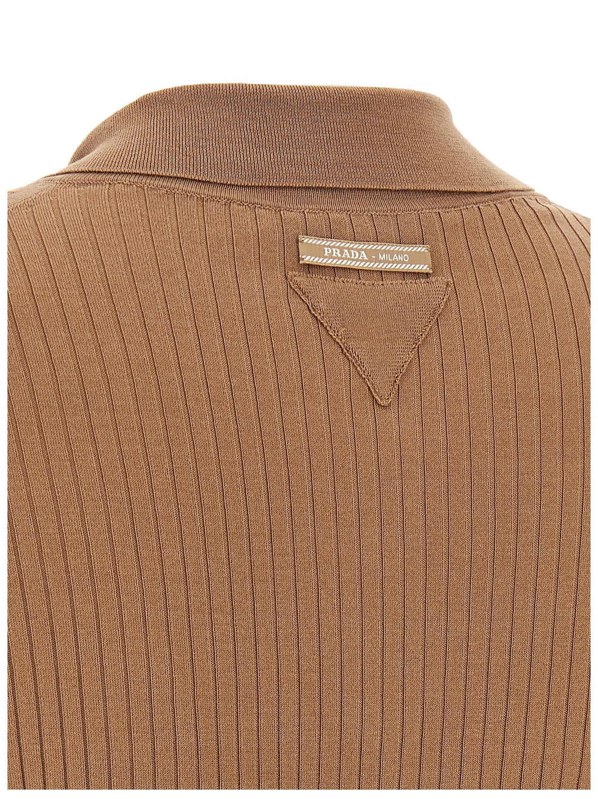 PRADA - Knitted polo shirt