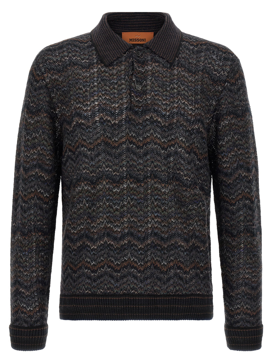 Missoni - Knitted polo shirt MULTICOLOR