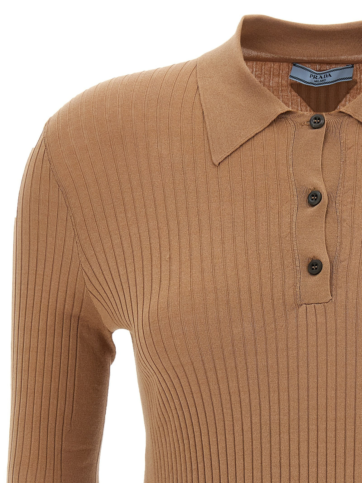 PRADA - Knitted polo shirt