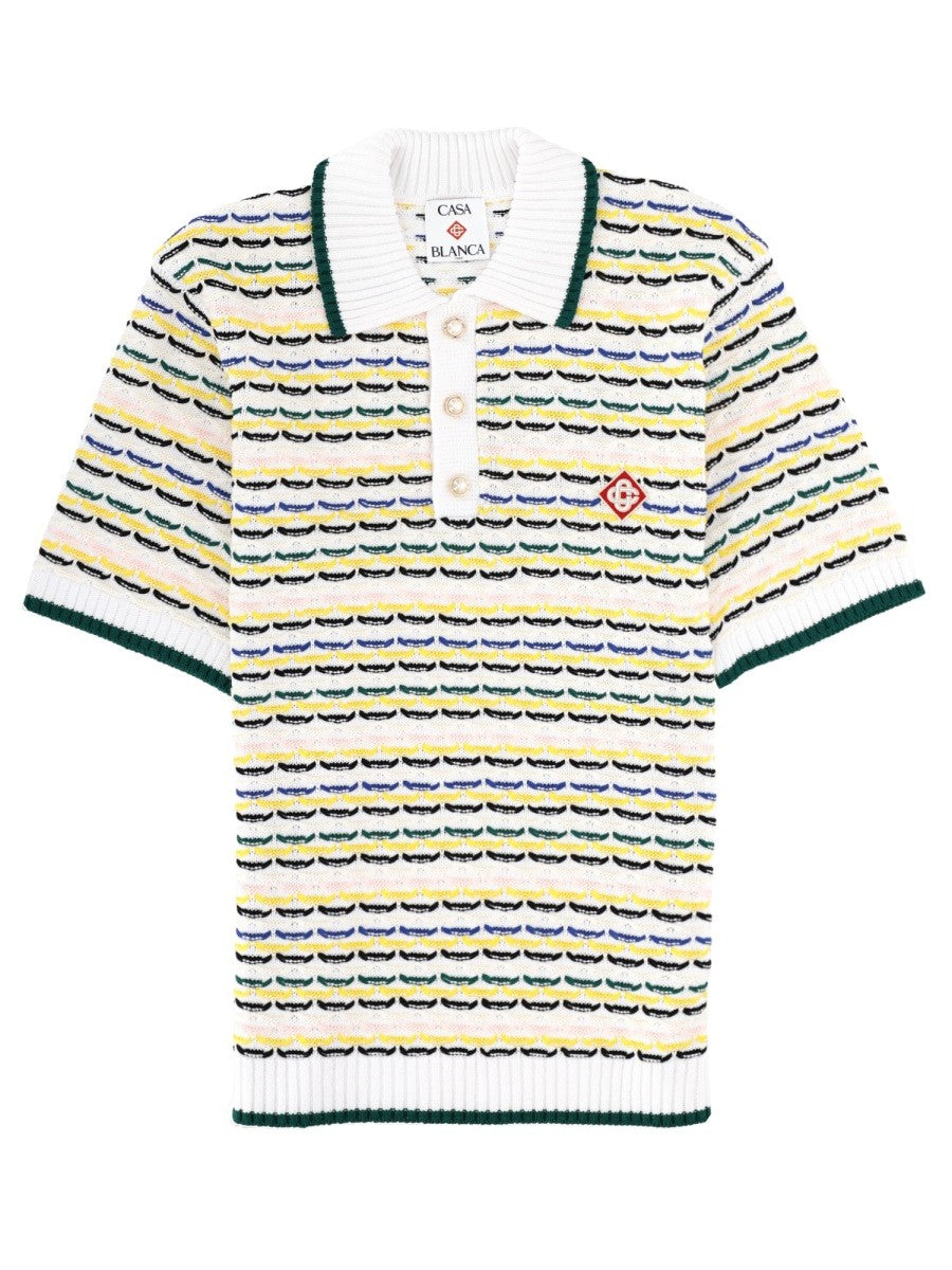 CASABLANCA - KNITTED POLO. knitted-polo_a4c5e8dd-8e51-49df-93e5-b680b8fcba34