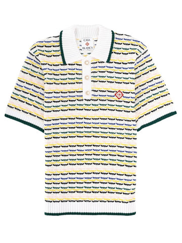 CASABLANCA - KNITTED POLO. knitted-polo_a4c5e8dd-8e51-49df-93e5-b680b8fcba34