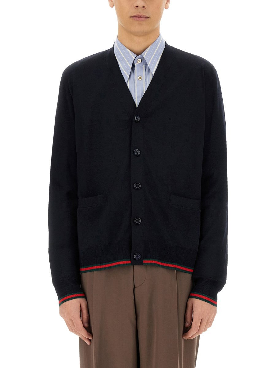 Gucci - KNITTED WOOL CARDIGAN WITH WEB PATTERN knitted-wool-cardigan-with-web-pattern_d9b95c21-cea4-4b40-9da6-b3f1a51693b6
