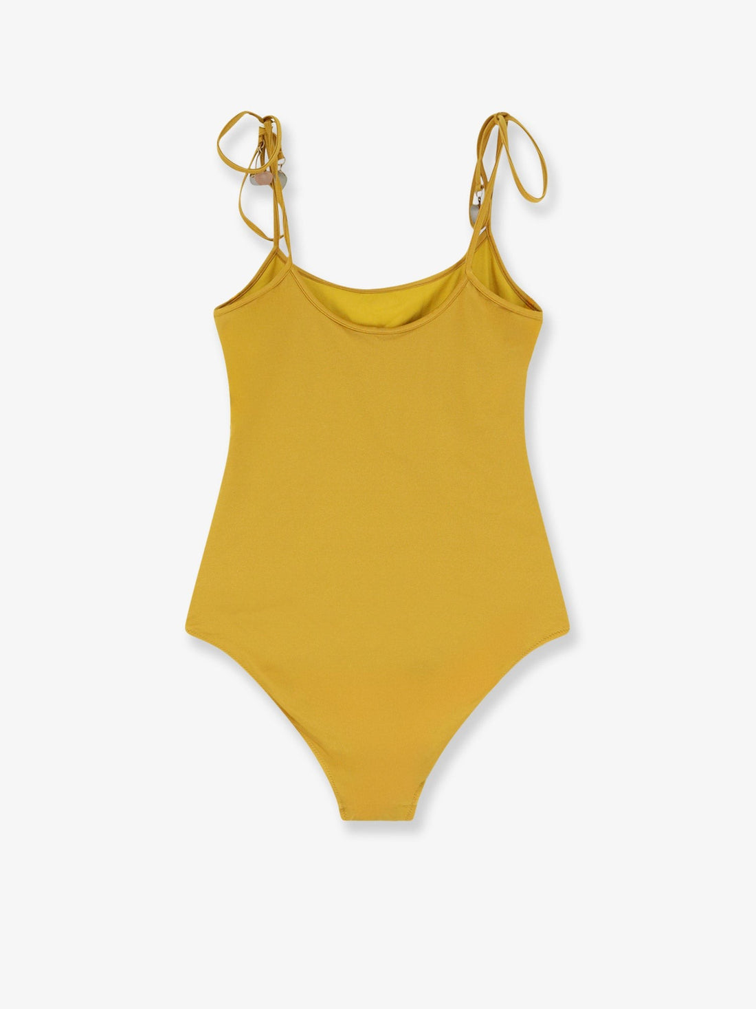 CHLOÉ - Knotted one-piece swimsuit Safarigold 38