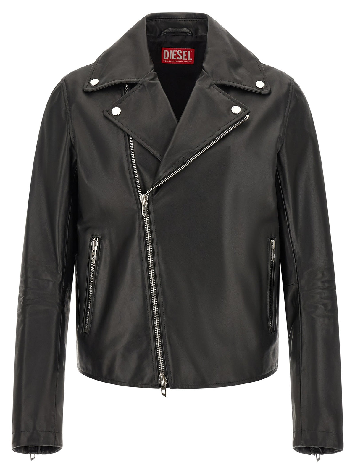 Diesel - 'L-Eo-Wrd' Leather Jacket