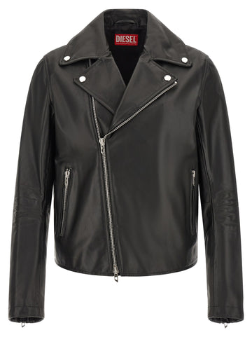 Diesel - 'L-Eo-Wrd' Leather Jacket