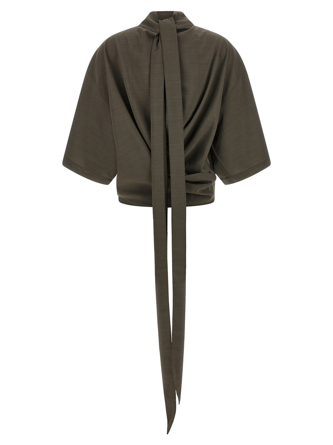 JACQUEMUS - 'La Blouse Havana' Virgin Wool Blouse gray