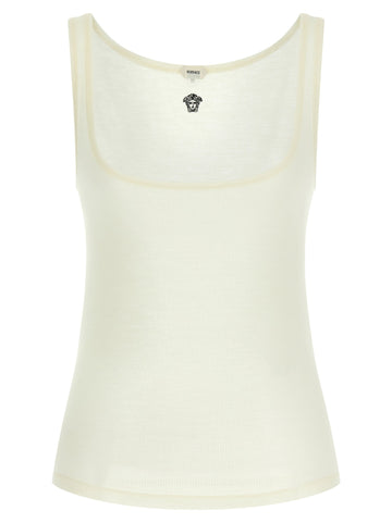 Versace - 'La Medusa' embroidery top la-medusa-embroidery-top