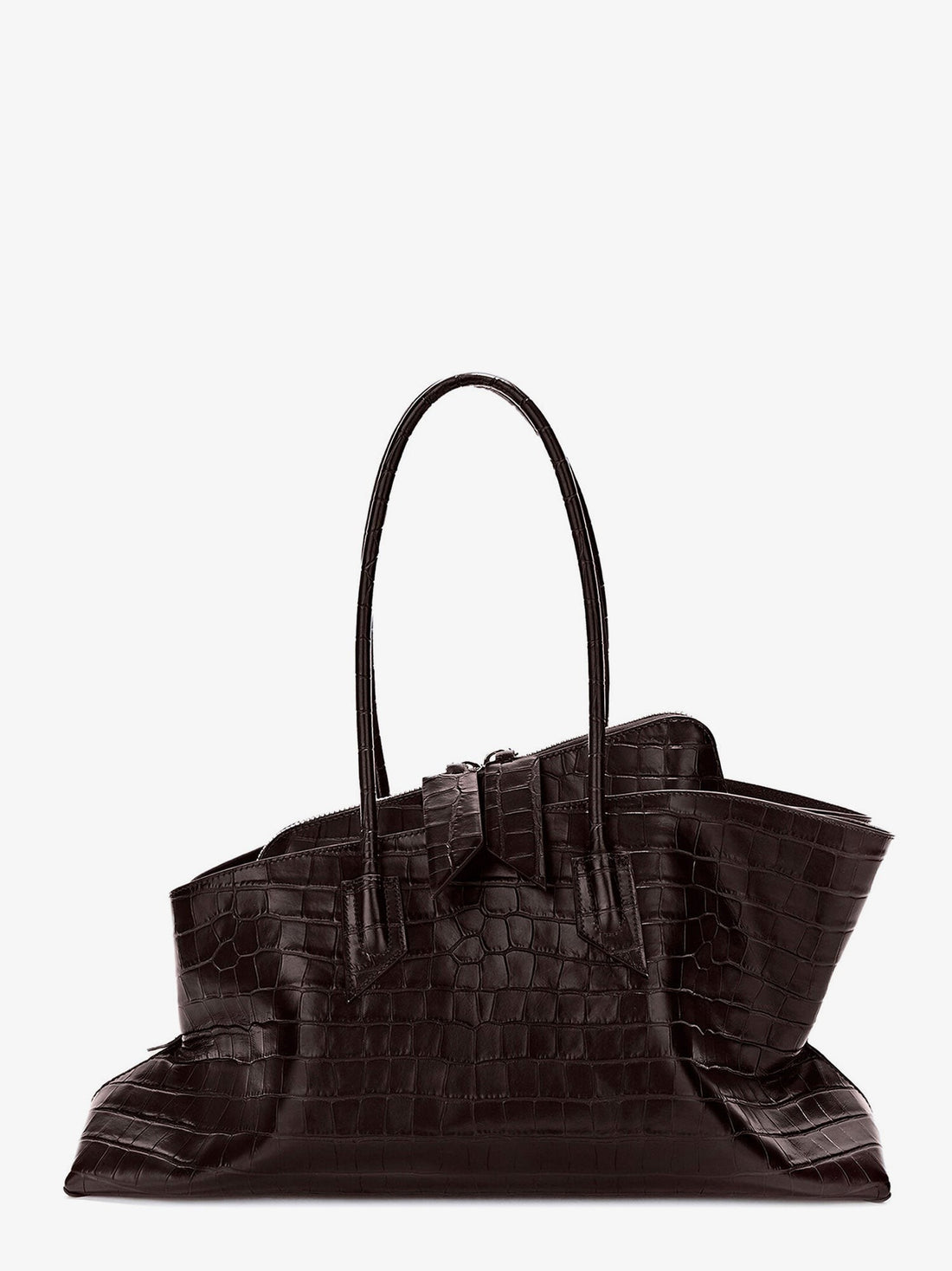 The Attico - La Passeggiata Medium croc-effect leather shoulder bag la-passeggiata-medium-croc-effect-leather-shoulder-bag_760acba2-2a72-413f-a762-b9cd39ccc3ef